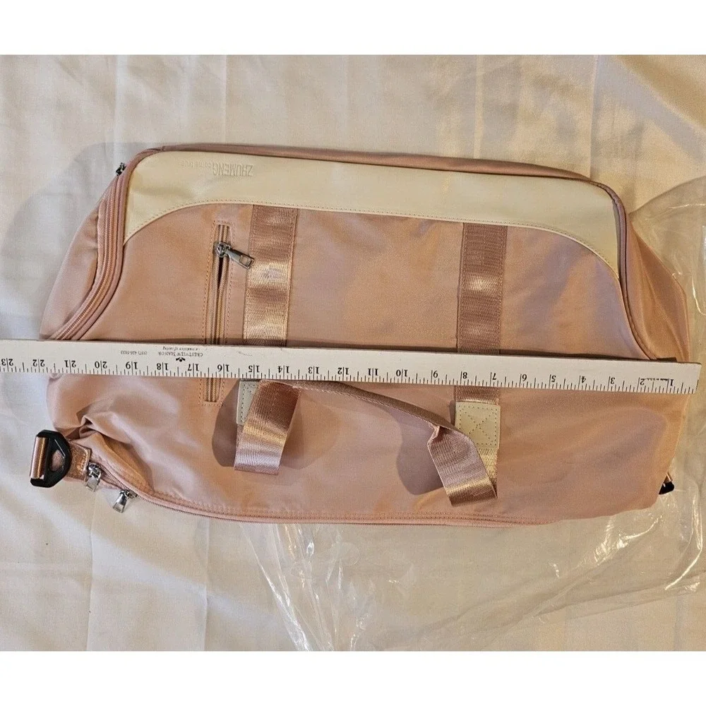 Gym Travel Carry-on Duffel Bag Wet Pocket Shoes Compartment Carry - On Dusty Ros